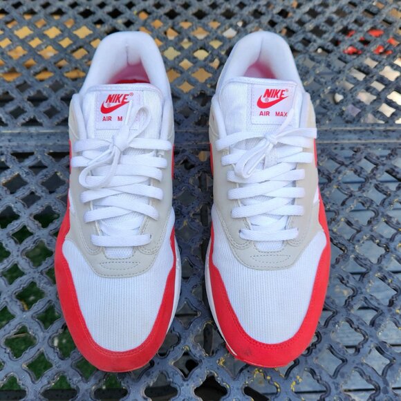 1st Release 908375-100 Nike Air Max 1 OG Anniversary 'Red' Men Size 11.5 - Picture 9 of 16
